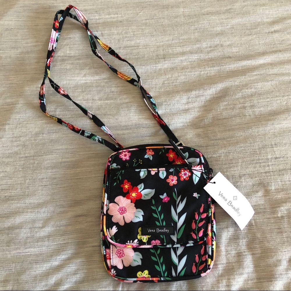 Vera Bradley Lighten Up Mini Hipster “Tangerine Twist” Purse